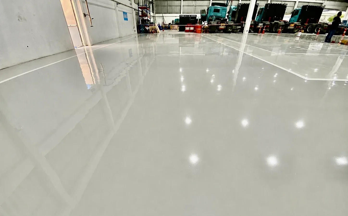 งานพื้น Epoxy ภายในพื้นที่ใช้งาน