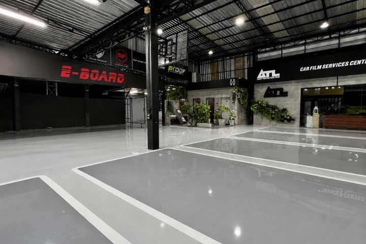 งานพื้น Epoxy ภายในพื้นที่ใช้งาน