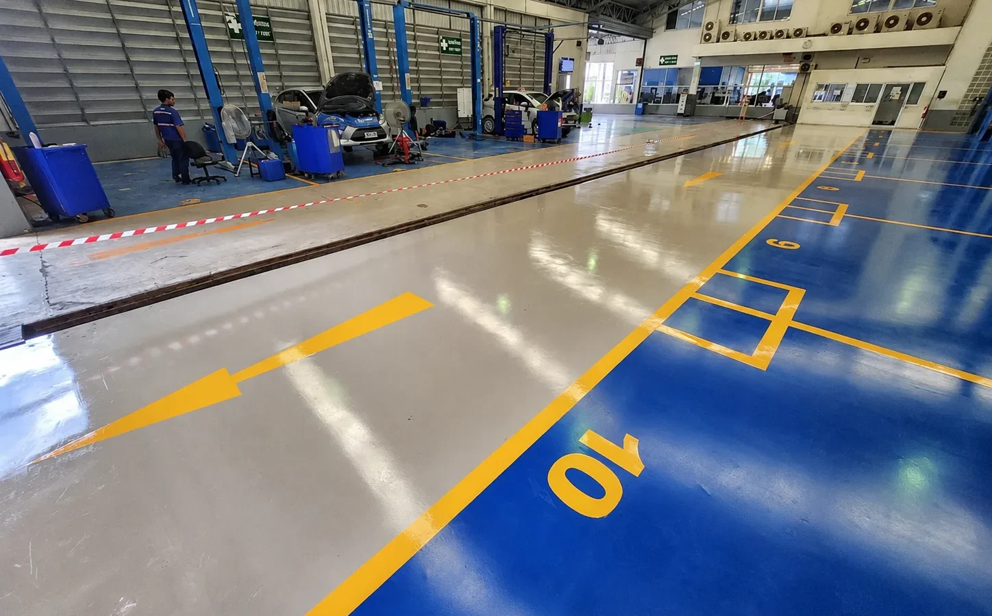 งานพื้น Epoxy ภายในพื้นที่ใช้งาน