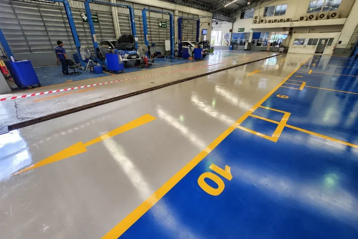 งานพื้น Epoxy ภายในพื้นที่ใช้งาน