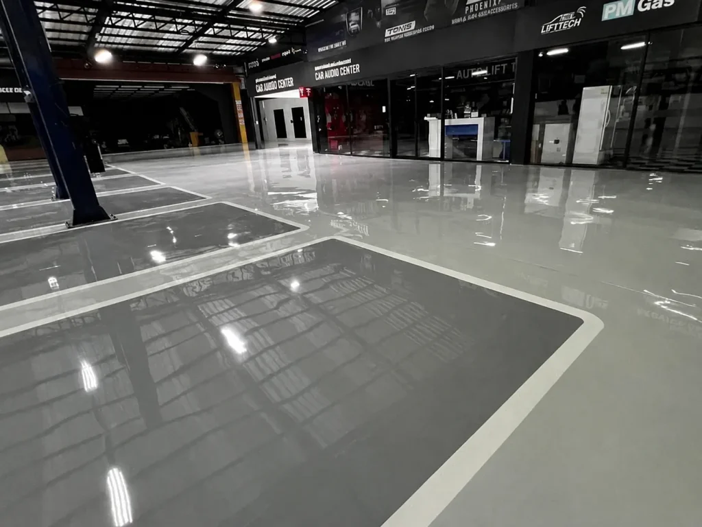 งานพื้น Epoxy ภายในพื้นที่ใช้งาน