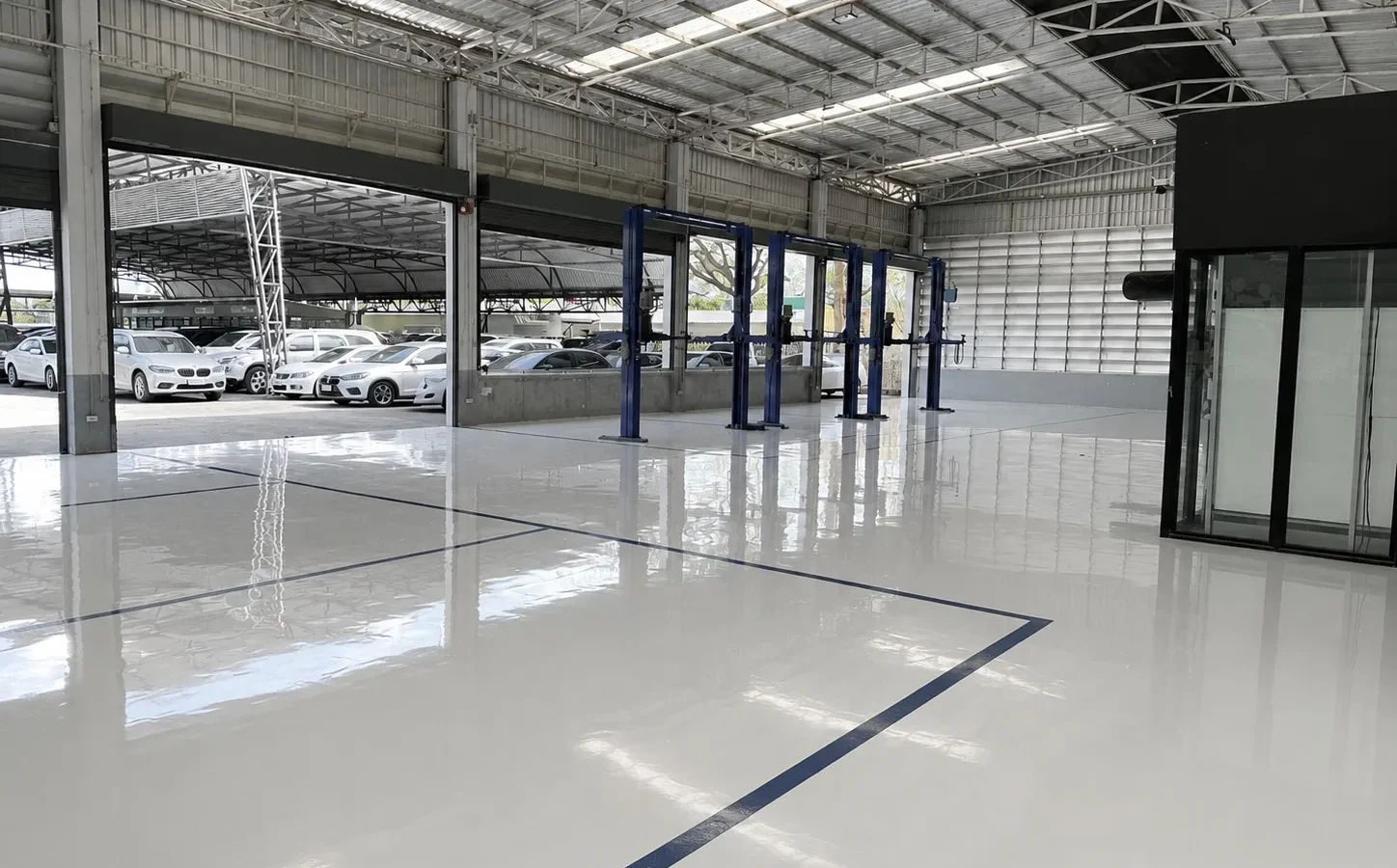 งานพื้น Epoxy ภายในพื้นที่ใช้งาน
