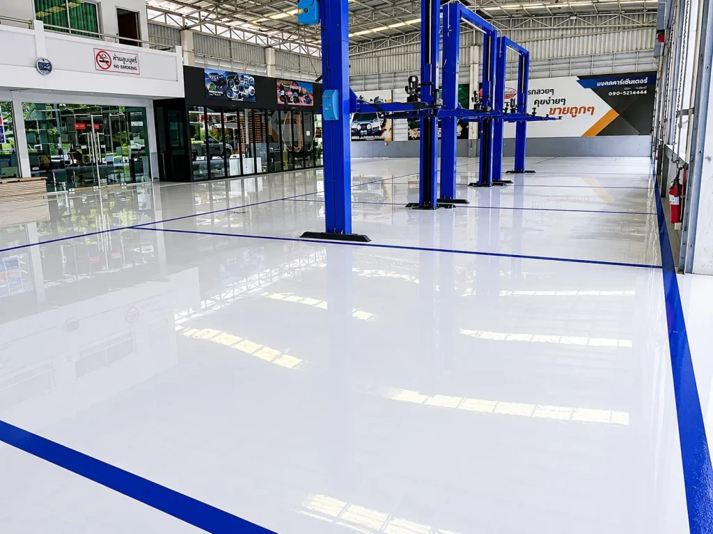 งานพื้น Epoxy ภายในพื้นที่ใช้งาน