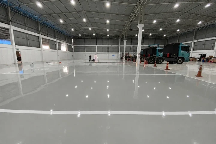 งานพื้น Epoxy ภายในพื้นที่ใช้งาน