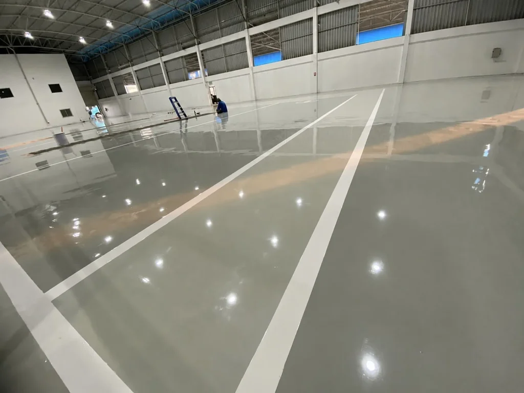 งานพื้น Epoxy ภายในพื้นที่ใช้งาน