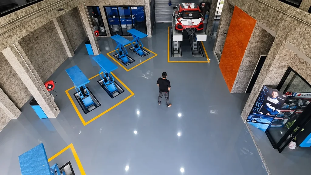งานพื้น Epoxy ภายในพื้นที่ใช้งาน