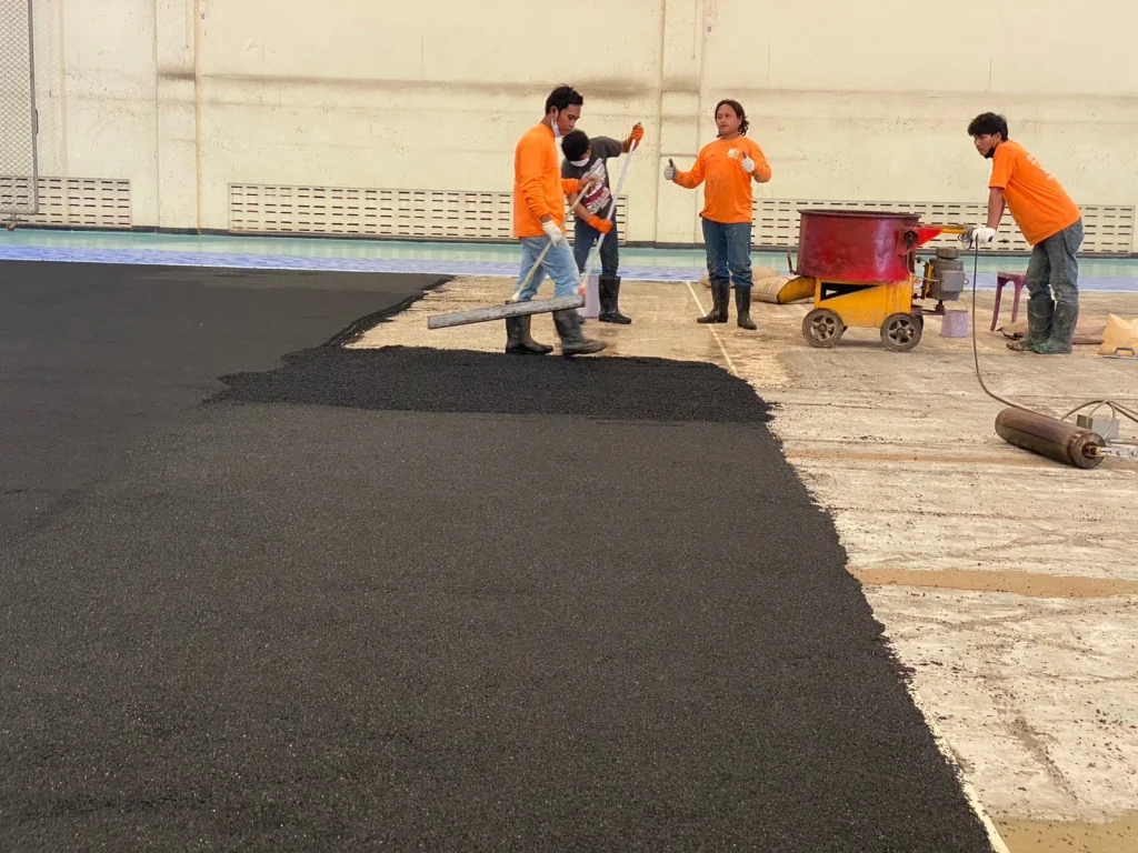 งานพื้น Epoxy ภายในพื้นที่ใช้งาน